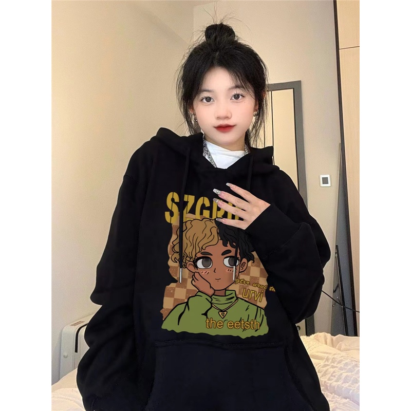 NRVP Áo Hoodie Nữ Cổ Tròn Dài Tay Thời Trang Hàn Quốc Mới 2023