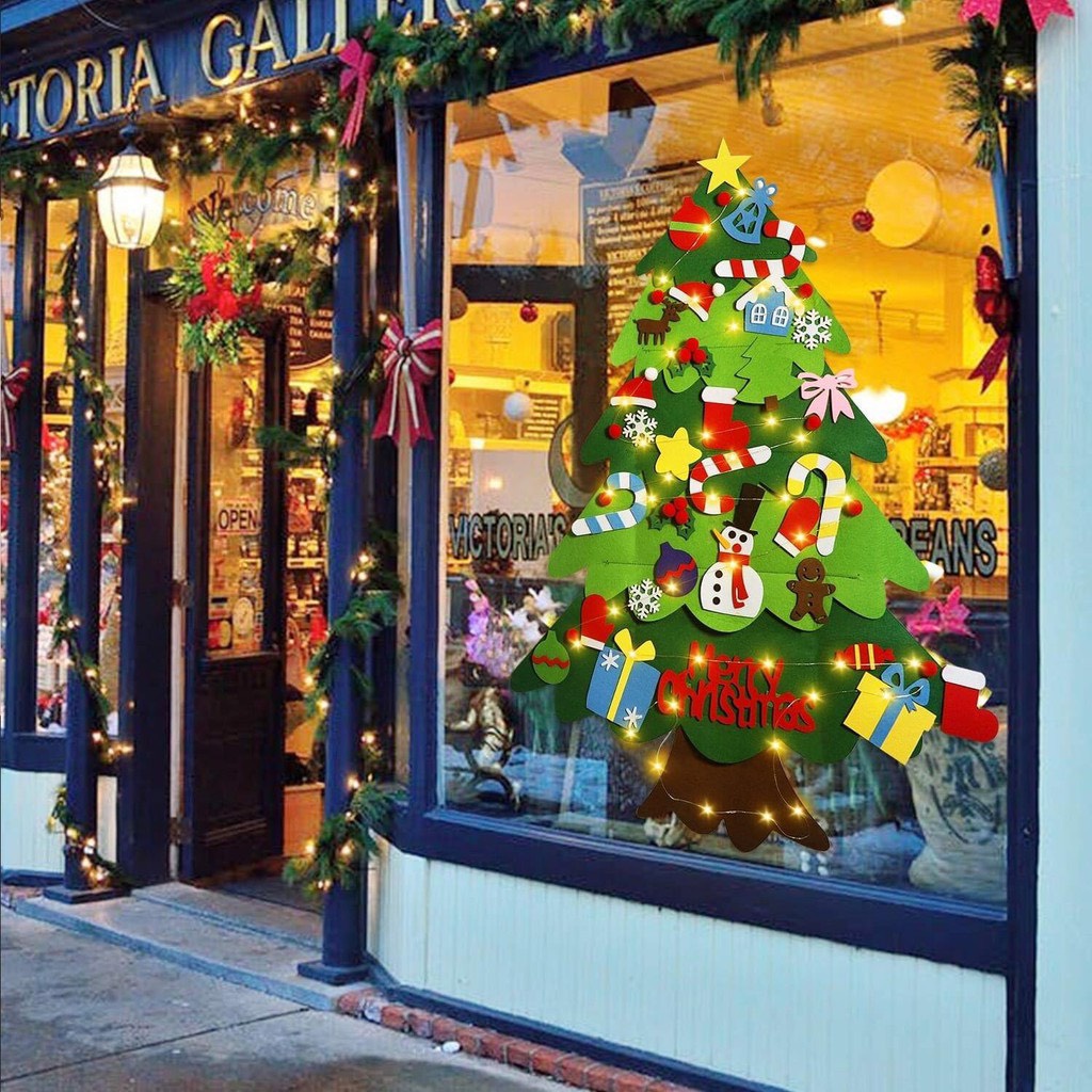 Cây Thông Noel bằng vải dạ trang trí Giáng Sinh mẫu mới đẹp nhất thị trường