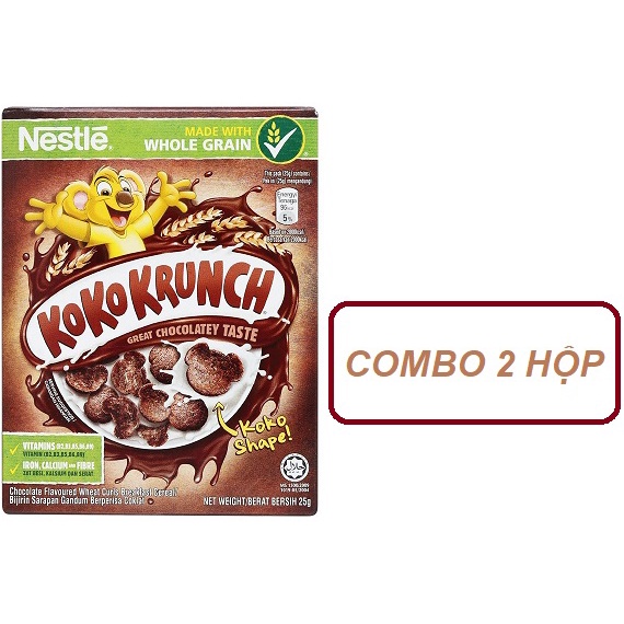 Combo 10 hộp ngũ cốc ăn sáng NESTLÉ Koko Krunch  / Combo 2 hộp ngũ cốc ăn sáng NESTLE Koko Krunch 25g