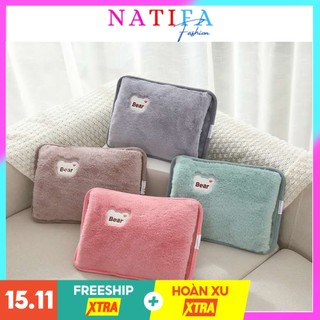 [Mẫu Bear] Túi Sưởi Chườm Nóng Đau Bụng Gấu Bear Cắm Điện Dễ Thương Có hình thật [Hàng mời về]