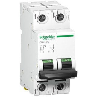 Cầu dao tự động a9n61532 schneider - acti9 c60h-dc, 2p, 20a, 10ka