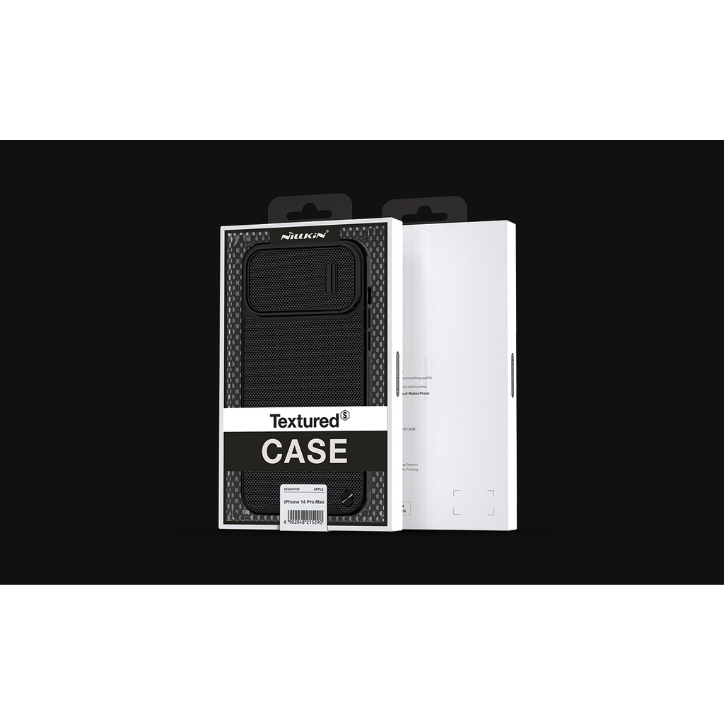 Ốp Lưng Nillkin Textured iPhone 14 pro max - 14 pro - 13 Pro - 13 Pro Max sợi vải carbon trượt bảo vệ camera