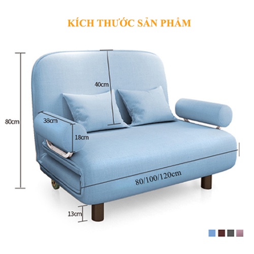Sofa Giường Gấp Gọn, Ghế Sofa Bed Đa Năng, Ghế Gấp 2 Trong 1, Điều Chỉnh 5 Mức Tựa Lưng Khác Nhau, Tặng kèm 2 gối 300k | BigBuy360 - bigbuy360.vn