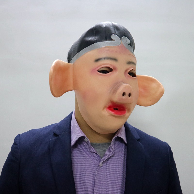 Mặt nạ hóa trang Chư Bát Giới phiên bản da cao su giống thật