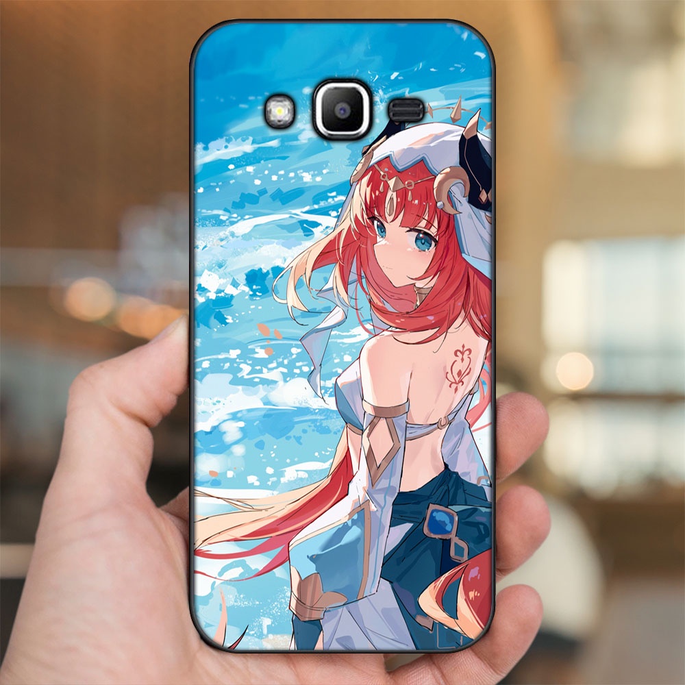 Ốp lưng Samsung J2 Prime, J3 2016, J5 2015 viền đen in hình Nilou Genshin Impact