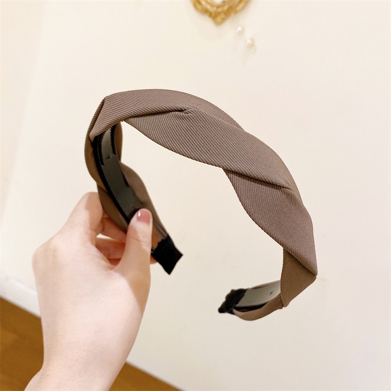 Băng Đô Xoắn Cài Tóc Phong Cách Hàn Quốc Cổ Điển Thu Đông Mới