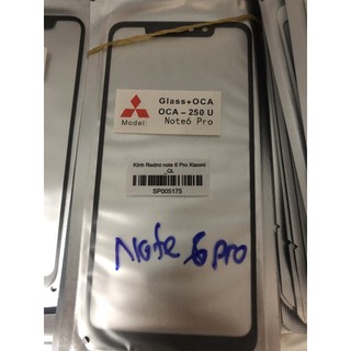 Kính Redmi Note 6 Pro/Redmi note 6 Xiaomi (OCA)