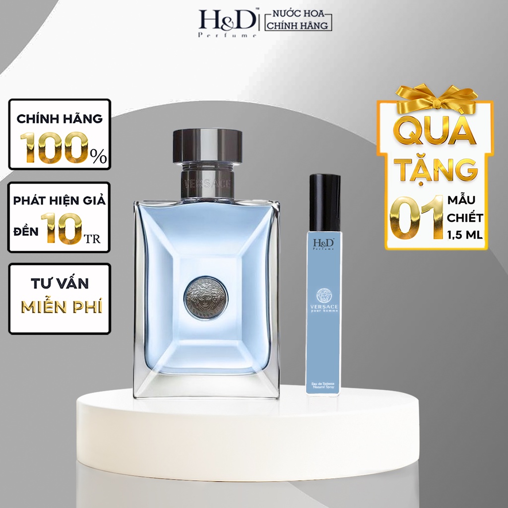 Nước hoa nam Versace Pour Homme EDT chiết 5ml/ 10ml/ 20ml thơm lâu