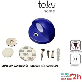 Chặn Cửa Bán Nguyệt Silicon Hít Nam Châm Nhiều Màu, Dán Sàn Hạn Chế Va Đập - Bảo Vệ Cánh Cửa Với Tường. TakyHome 1250