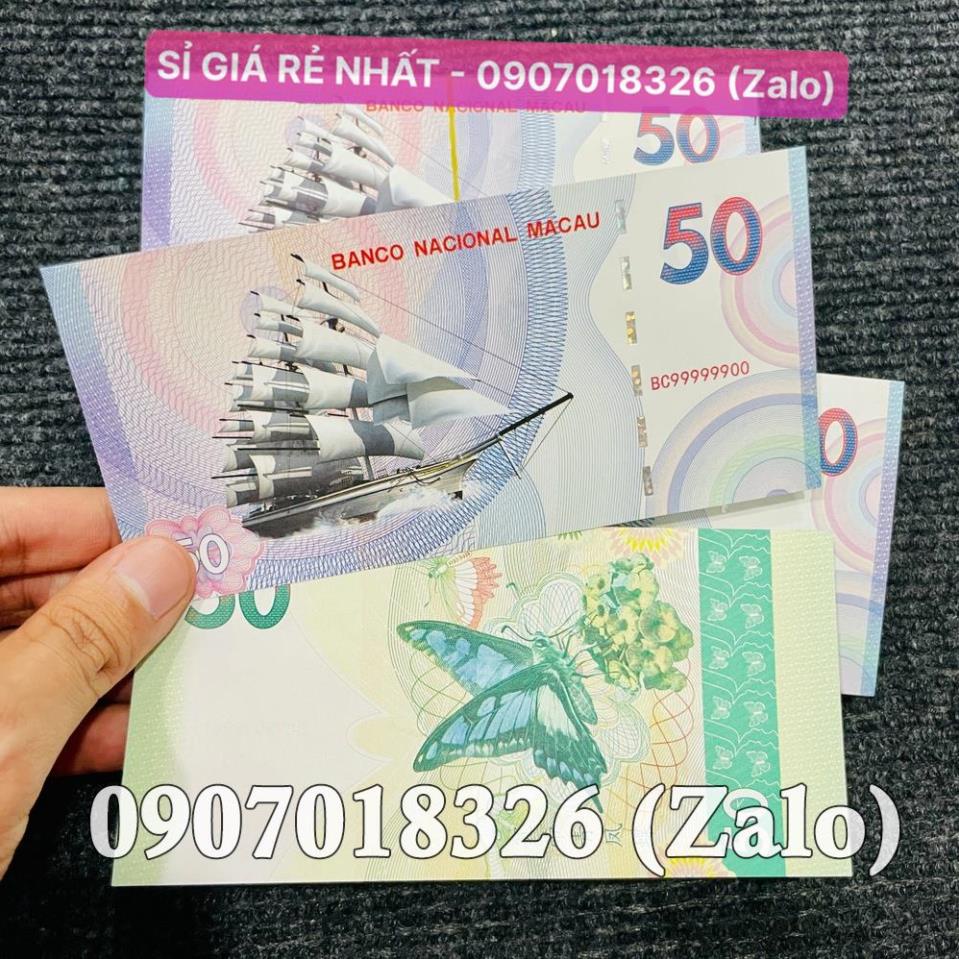 [10 tờ] Tiền Thuận Buồm Xuôi Gió Kỉ Niệm Macau , Phong Thuỷ May Mắn Macao