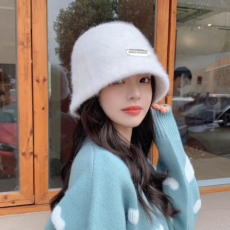 Nón Tai Bèo Giữ Ấm Màu Sắc Đơn Giản Thời Trang Thu Đông Cho Nữ