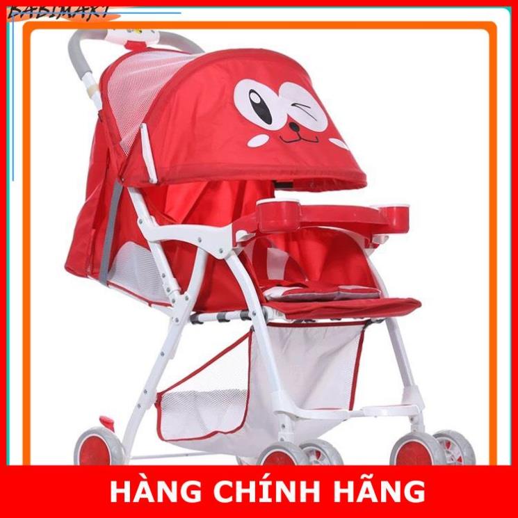 Xe đẩy cho bé gấp gọn ngả 3 tư thế hình mắt gấu bảo hành 12 tháng