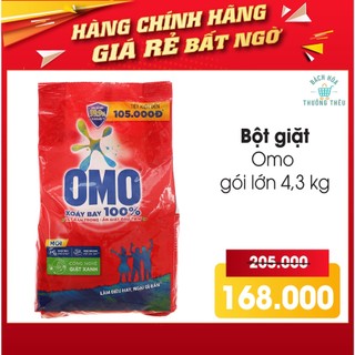 Bột giặt tay Omo siêu sạch gói lớn 4,3kg