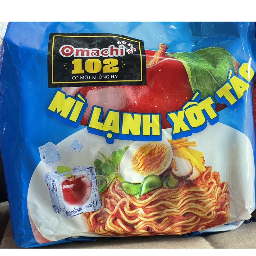 Mì khoai tây Omachi 102 mì lạnh xốt táo gói 110g