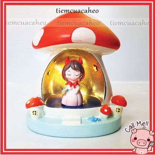 Đèn ngủ công chúa Lọ Lem Cinderella, Nữ Hoàng Băng Giá Elsa, Bạch Tuyết, Cô Bé Quàng Khăn Đỏ trong rừng quà tặng bé gái