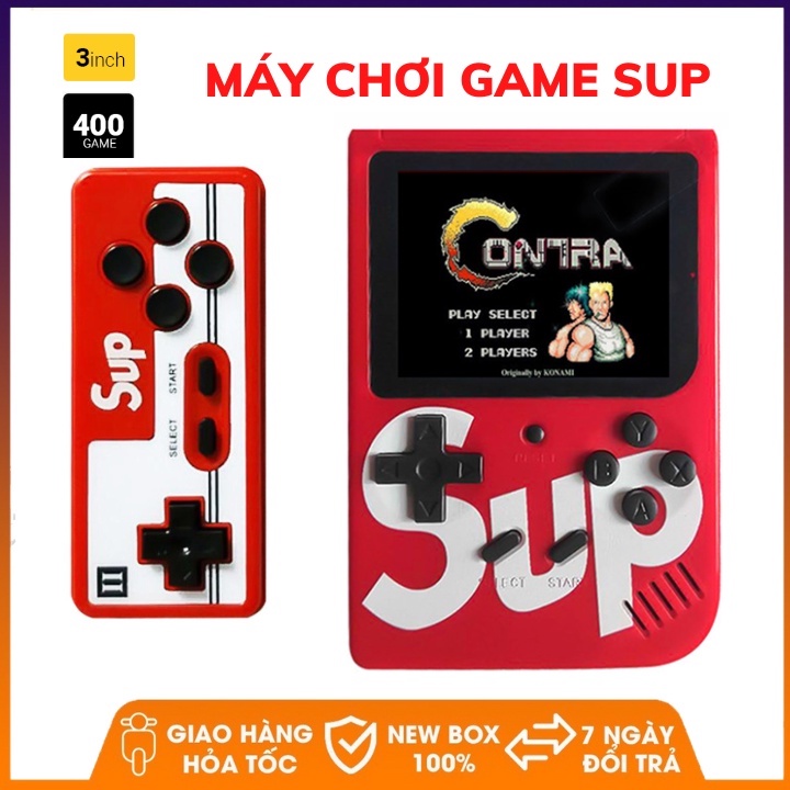Máy chơi game cầm tay SUP - 400 trò , có thể kết nối với TV - Bảo hành 12 tháng