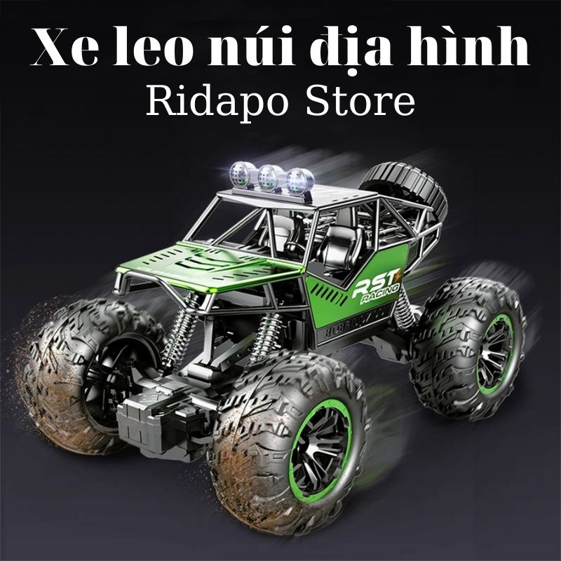 Đồ chơi xe địa hình điều khiển từ xa, xe điều khiển từ xa có đèn LED, xe địa hình leo núi, ô tô điều khiển từ xa