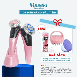 Máy Di Điện Đẩy Tinh Chất Nóng Lạnh Massage Mặt MASEKI, Chăm sóc da hiệu quả bằng ánh sáng sinh học
