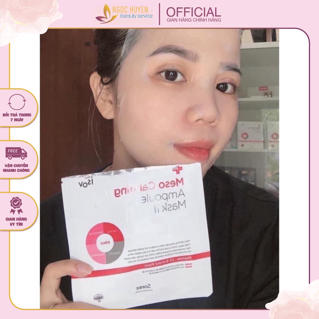 ⚡ Mặt Nạ MESO CALMING AMPOULE MASK, Tăng Độ Đàn Hồi, Trắng Sáng Da