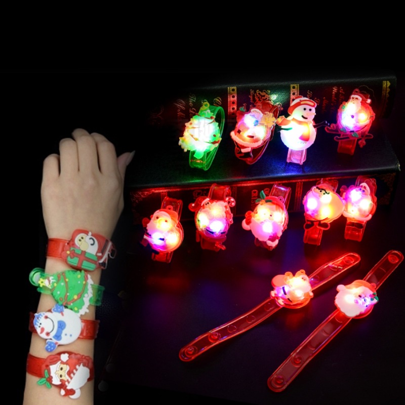 Đồng hồ vòng tay noel , vòng tay giáng sinh có đèn phát sáng trong mùa giáng sinh dành cho trẻ em