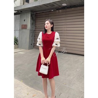đầm nhung thiết kế v55