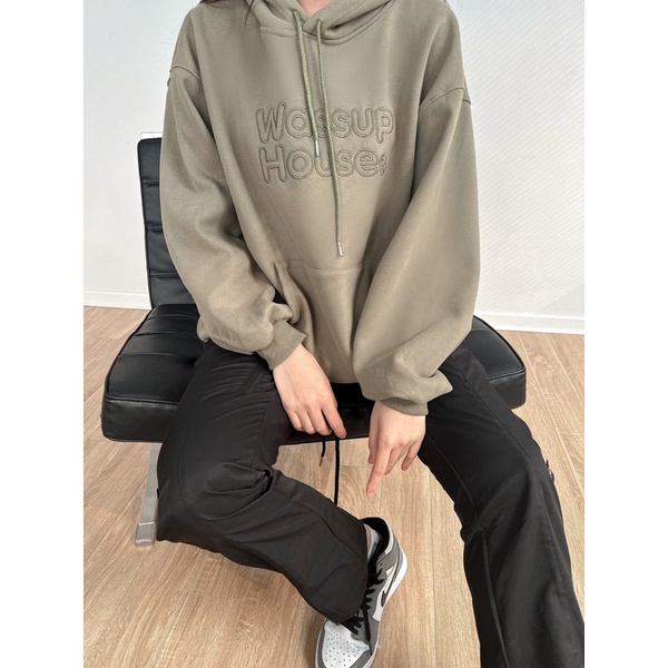 Áo hoodie unisex  WASSUP HOUSE cao cấp AN5082 by COCCACH