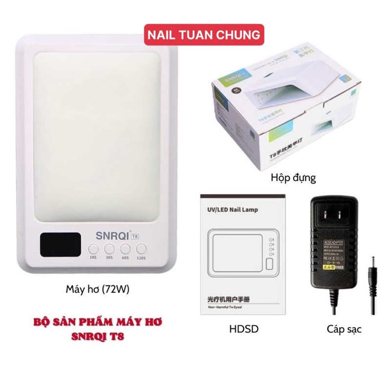 Máy Hơ Gel Móng SNRQI T8 - 72w , 60 Bóng