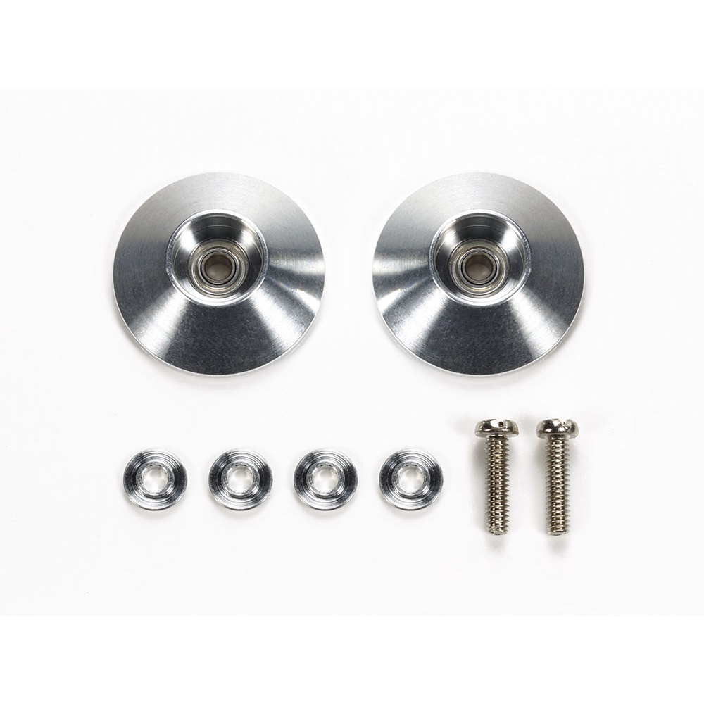 95597 Phụ kiện mô hình xe đua lắp ráp Mini 4WD HG 17mm TAPERED ALUMINUM BALL-RACE ROLLERS (RINGLESS)