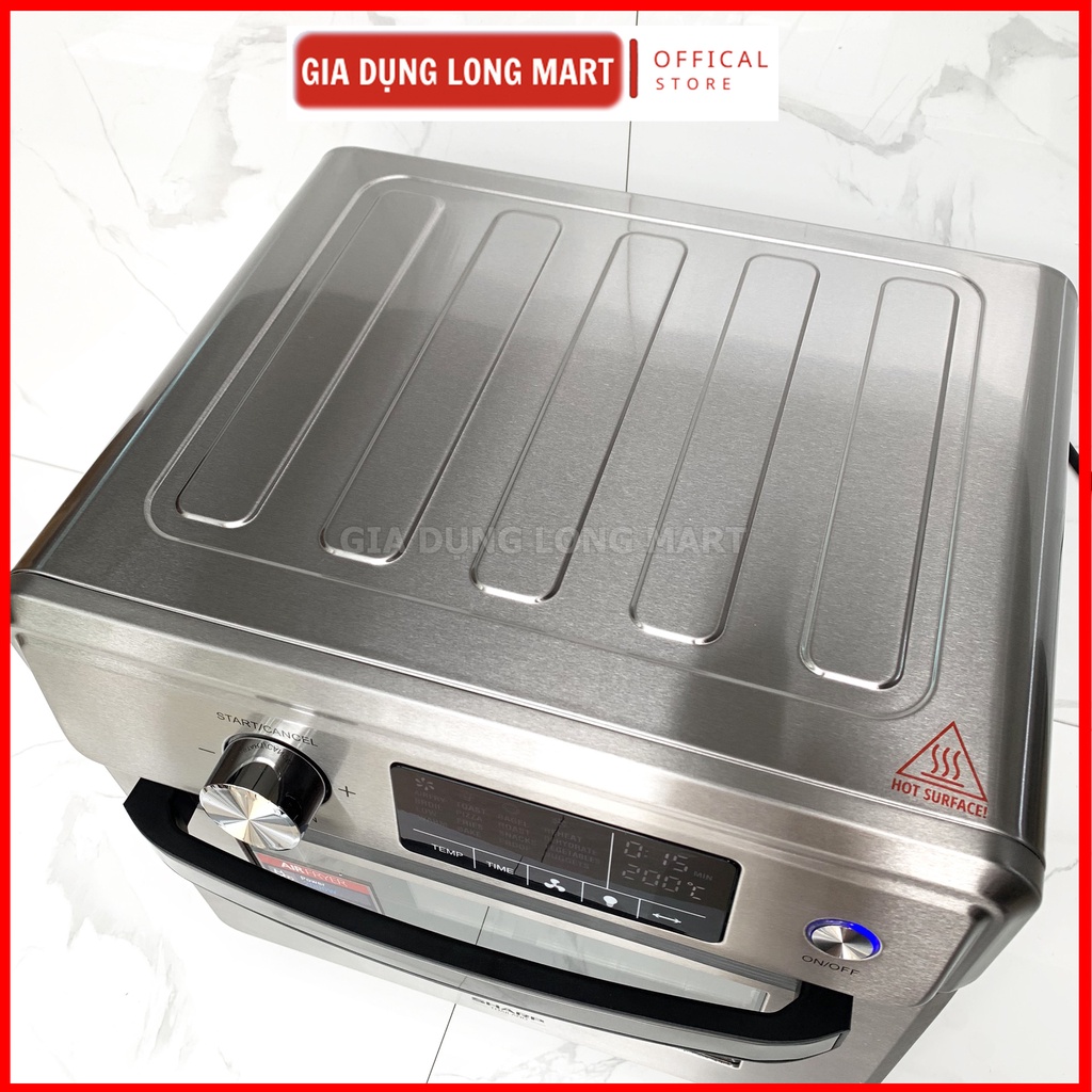 Lò nướng đa năng kiêm nồi chiên không dầu Sharp 23L Công nghệ ThaiLand, công suất 2000W - Bảo hành 12 tháng