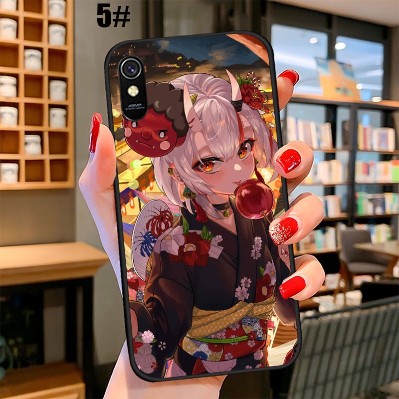 Ốp Điện Thoại Họa Tiết Hoạt Hình Nakiri Ayame Cho Xiaomi Redmi Note 9 Pro Max Prime 9T 9S 9C NFC 10A CZZ32