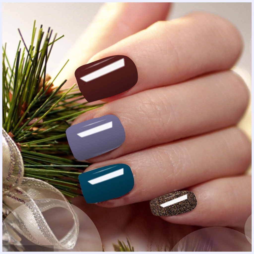 Gel Sơn Móng Tay Mini 4 Màu Lấp Lánh Thích Hợp Làm Quà Giáng Sinh