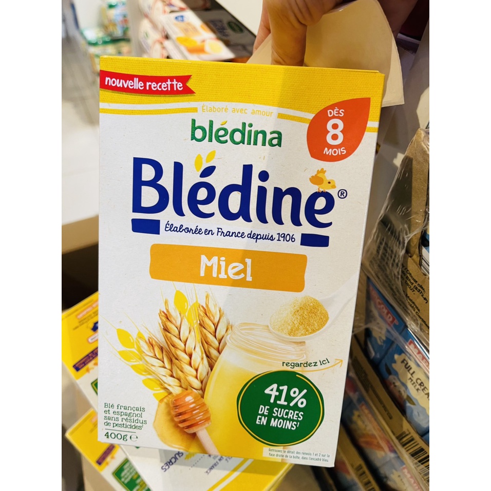 Bột pha sữa Bledina 400g 8m+ mật ong date 2025