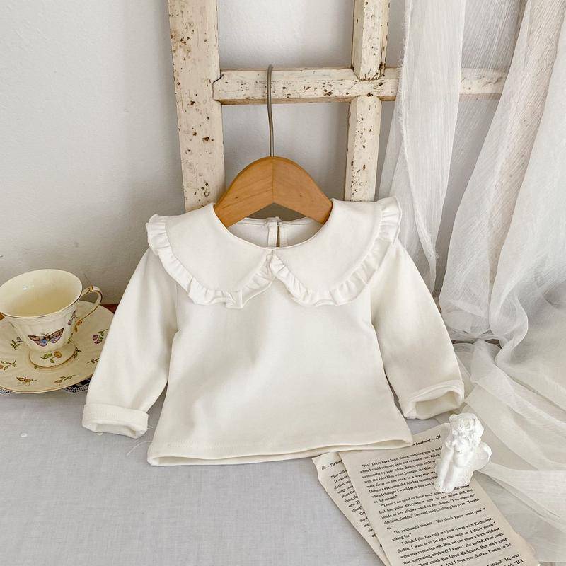 Áo Sơ Mi Cotton Tay Dài Màu Sắc Đơn Giản Thanh Lịch Cho Nữ