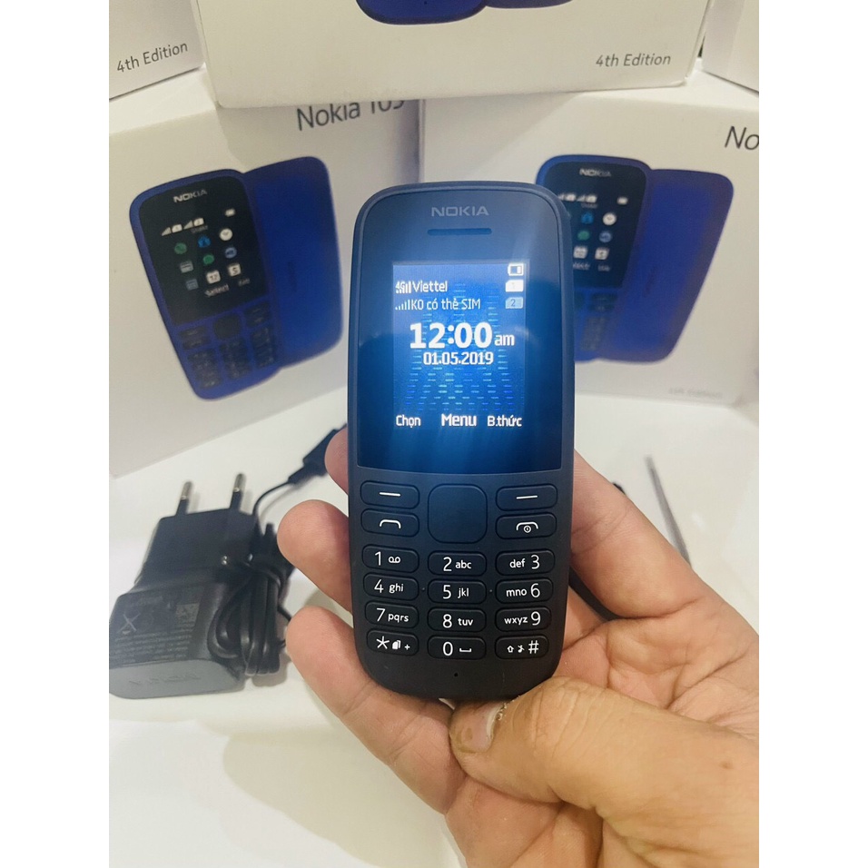 Điện thoại nokia 105 2 sim đời 2019 phổ thông giá rẻ zin hỗ trợ 4G
