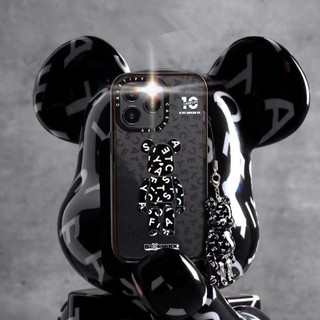 Ốp Điện Thoại Họa Tiết bearbrick Tráng Gương Cho iphone 14 15 plus 11 12 13 pro max