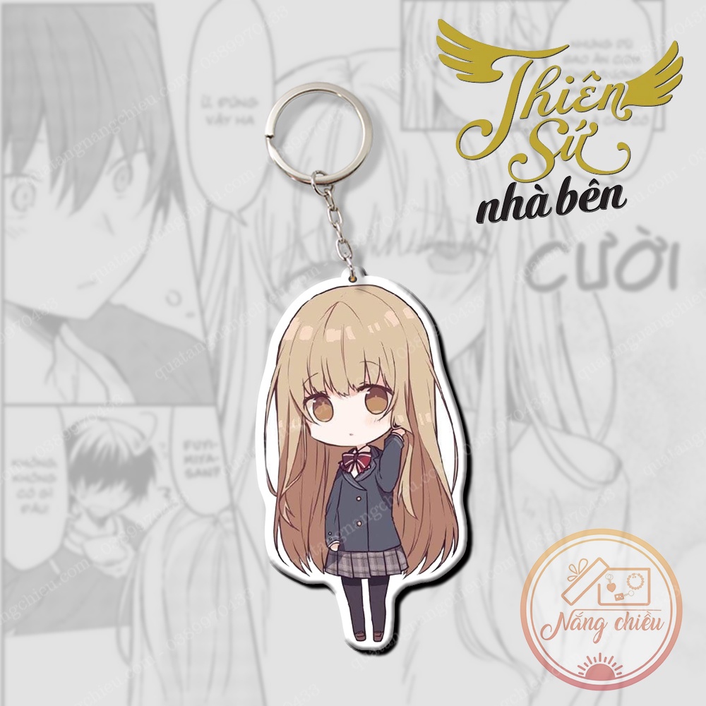 Móc khóa Dày In Sắc Nét 2 Mặt - Anime thiên sứ nhà bên ☘️Anime Nắng Chiều☘️