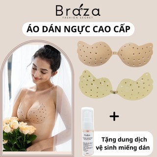Miếng Dán Ngực Tạo Khe Vải Cánh Tiên Lỗ Hiệu Quả Loại Vải Mềm Dùng Nhiều Lần Form Chuẩn Ngực