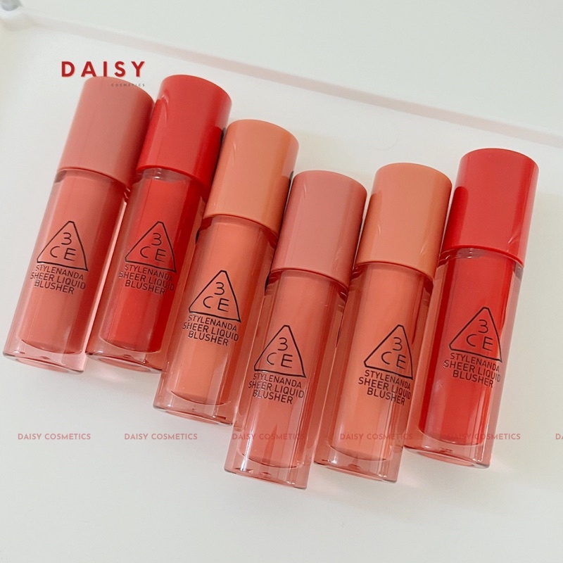 Má hồng dạng kem bóng 3CE Sheer Liquid Blusher 3g I Daisy Cosmetics