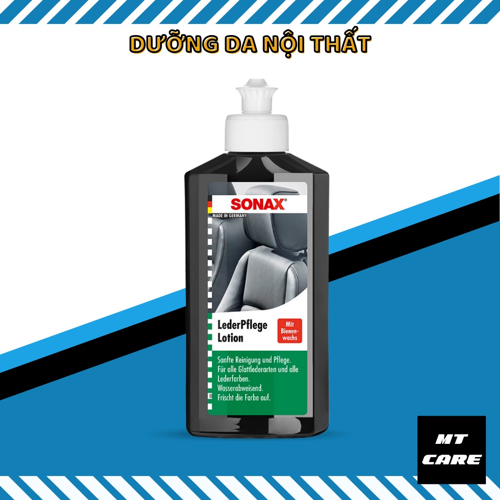 Kem Bảo Dưỡng Ghế Da Ô Tô, Xe Hơi - SONAX Leather Care chống rạn nứt 250ml