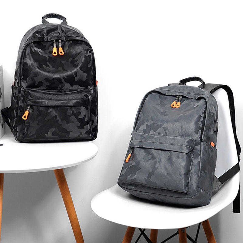 IMELON Balo Đựng Laptop Họa Tiết Rằn Ri Thời Trang Cho Nam Nữ