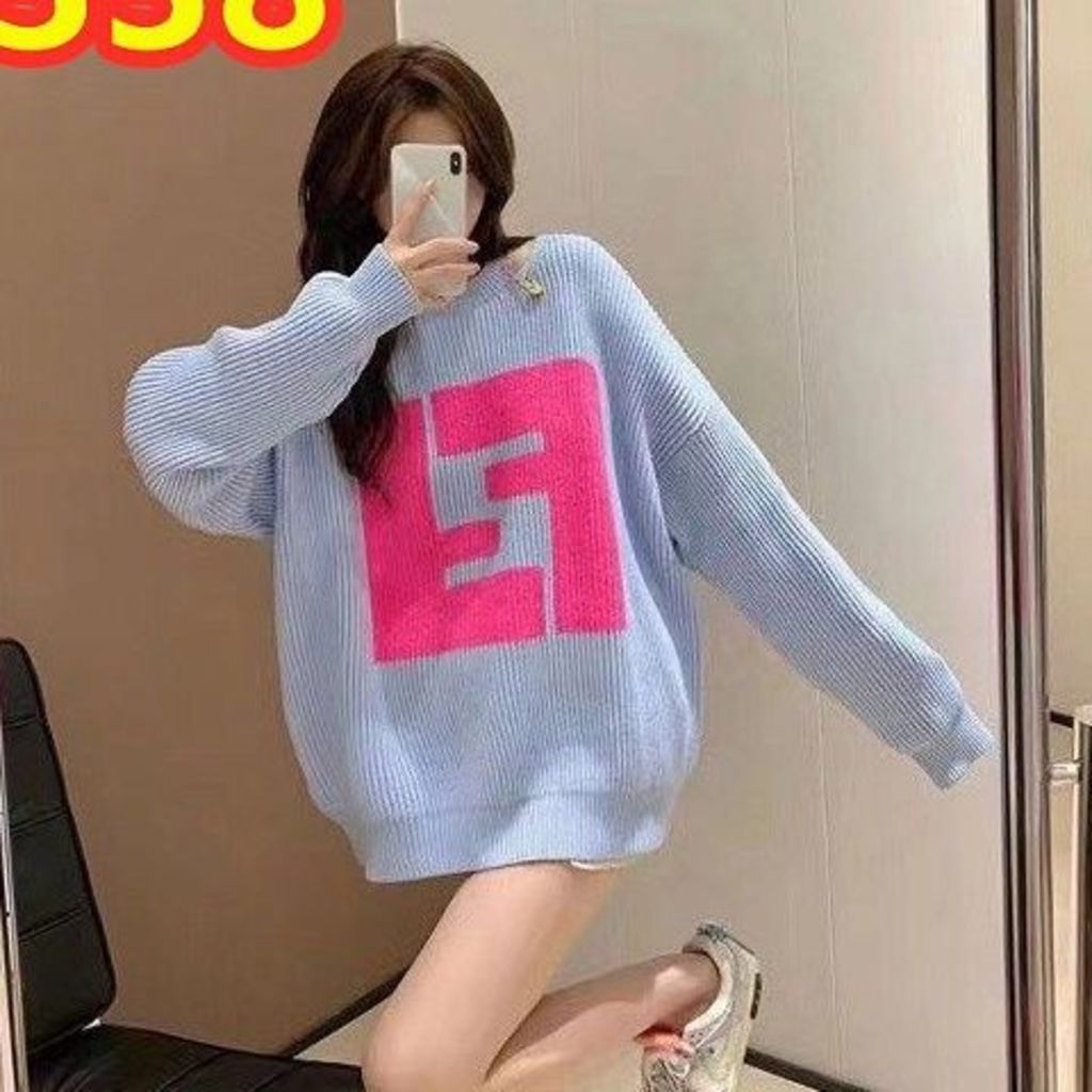 Hàng Có Sẵn!Đức Cha!Áo Khoác Cardigan Dáng Rộng Cổ Chữ V Thiết Kế Mới Thời Trang Dành Cho Cặp Đôi