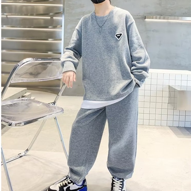 Set áo sweatshirt và quần dài BXPB dáng rộng thời trang dành cho bé trai 3-15 tuổi 110-170cm