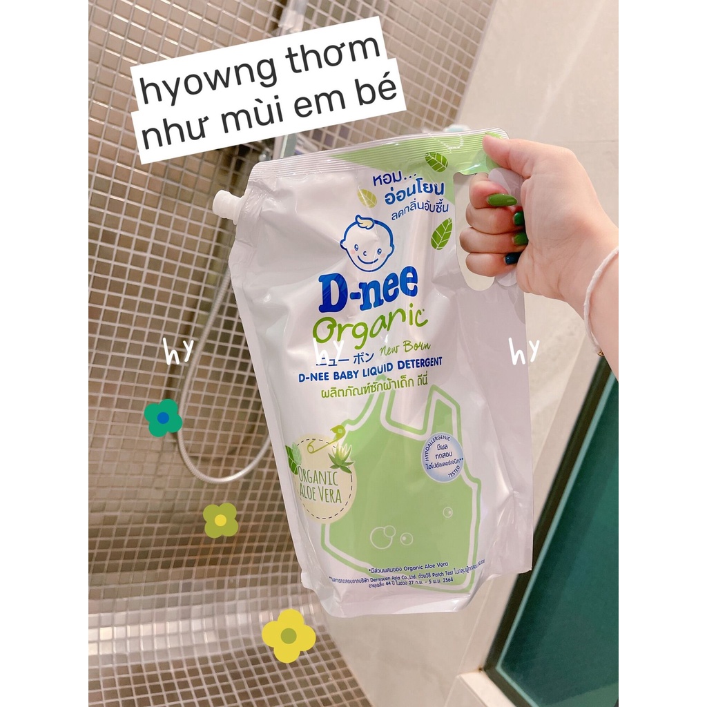 Túi nắp vặn 1,4L Nước giặt xả quần áo Dnee 2in1 nội địa Thái Lan