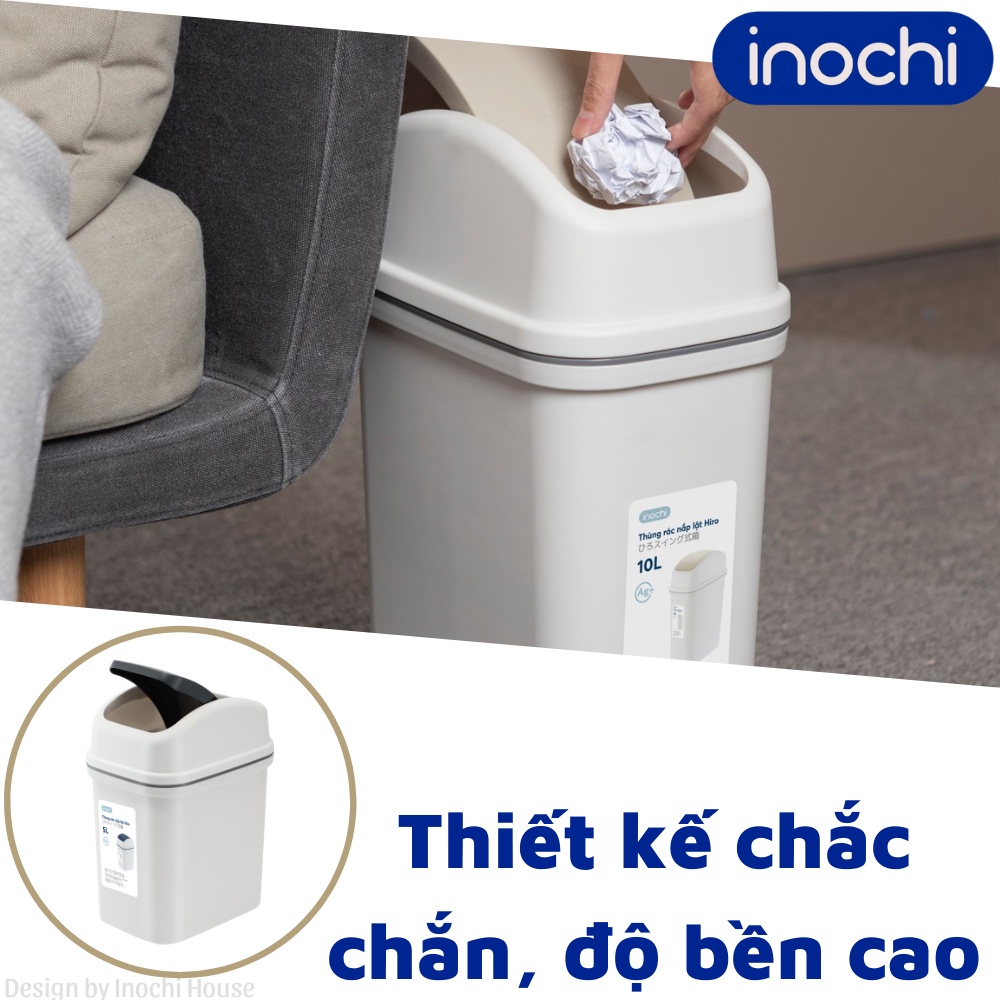 Thùng rác  Nắp Lật 15 Lít Sọt Rác Thông Minh Đẹp Làm Văn Phòng Khách Sạn Đựng Rác Gia Đình