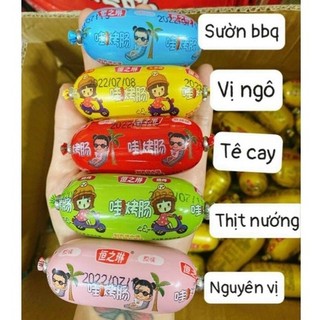 Xúc xích 4 vị cô gái,xúc xích cay,xúc xích nguyên vị