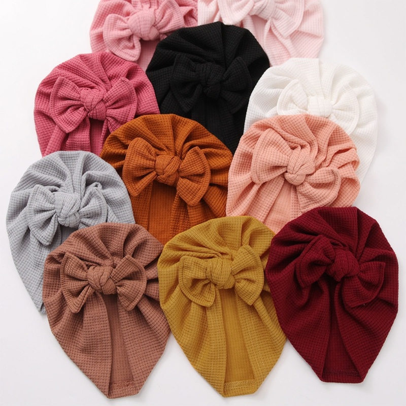 Mũ beanie Trùm Đầu Màu Trơn Dễ Thương Thân Thiện Với Làn Da Cho Bé