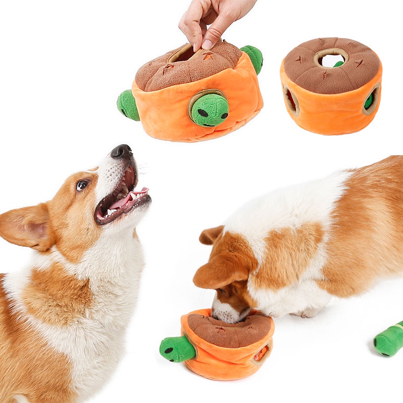 HamshMoc Đồ Chơi Nhai Gặm Tương Tác Bằng Vải Bông Mềm Mại Hình Tô Thức Ăn Cho Cún Cưng 9