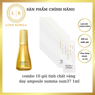 combo 10 gói tinh chất vàng day ampoule summa sum37 1ml