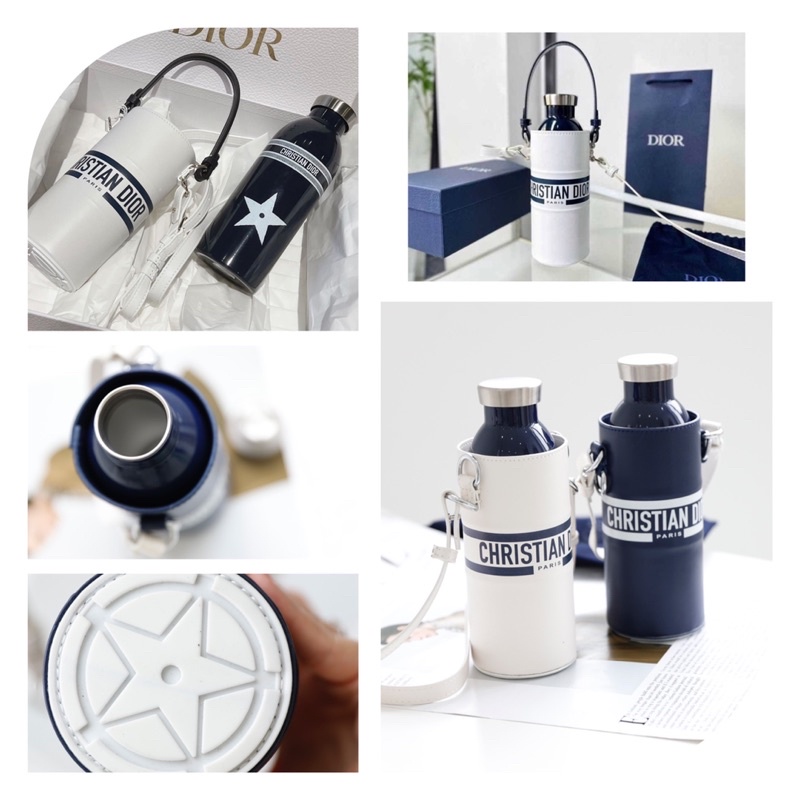 Túi Xách Bình Nước Dior Bottle Xanh Trắng  -  By Anh Dinh Phuong