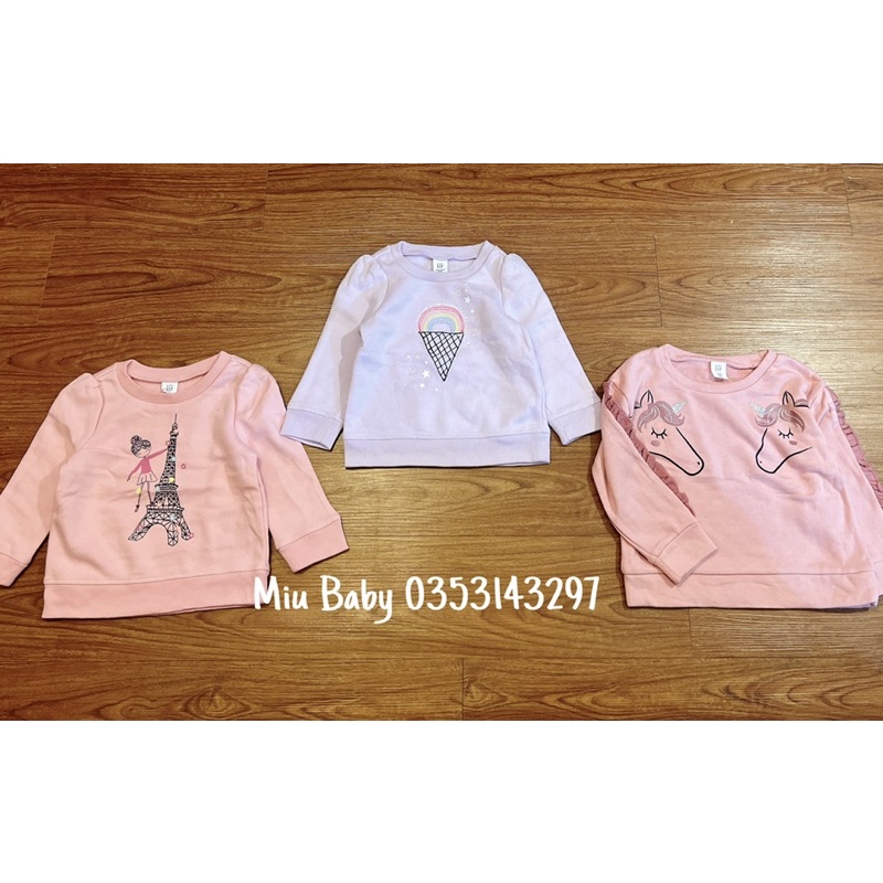 Áo nỉ G@p bé gái nhiều màu du xịn